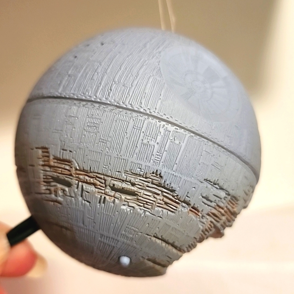 Death Star Star Wars Light and Voice. 2002 Hallmark Keepsake Ornament.New in box - Picture 7 of 9